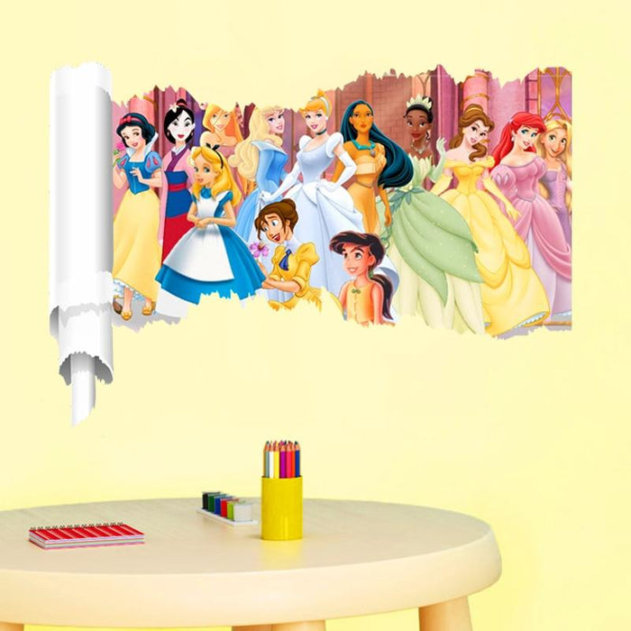 Disney Princess wall stickers 3D effect. - Adilsons