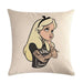 Disney Princesses linen/cotton pillow case. - Adilsons