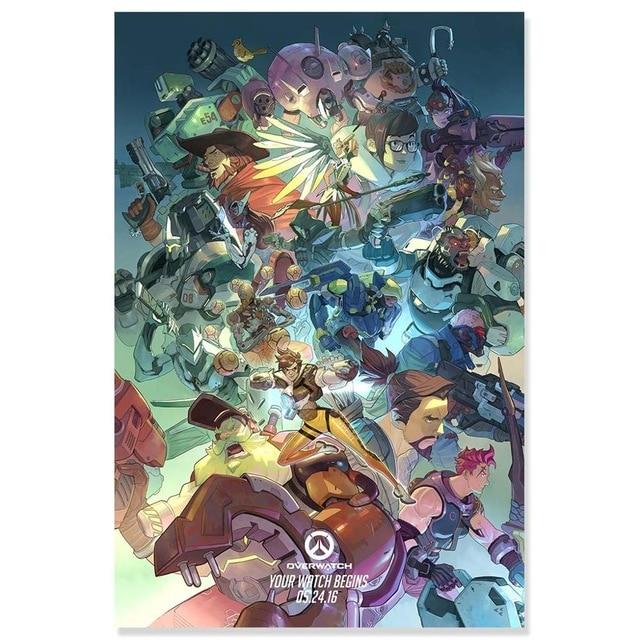 Overwatchs game artwork poster. - Adilsons