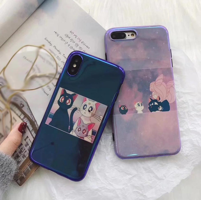 Sailor Moon Luna cat phone case for iPhone. - Adilsons