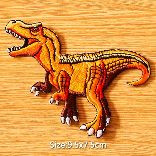 Jurassic Park clothes sticker badge.