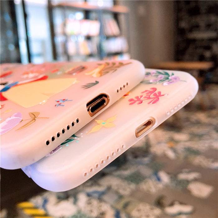 Disney Princesses 3D relief phone case for iPhone.