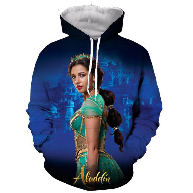 Aladdin 3D printed funny hoodies. - Adilsons
