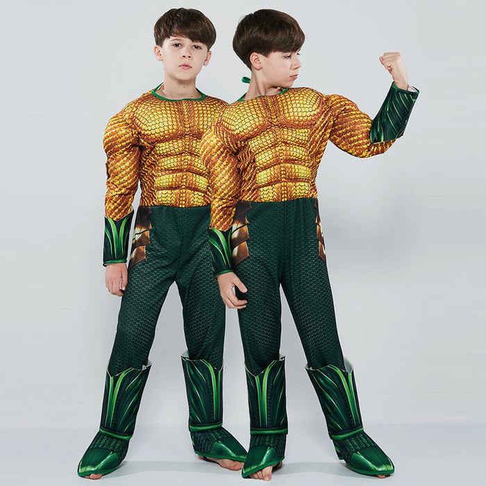 Aquaman muscle costume for boys. - Adilsons