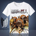 Attack On Titan T-Shirt short sleeves - Adilsons