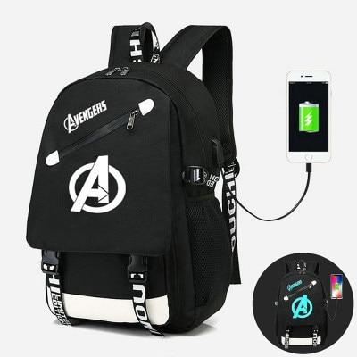Avengers USB luminous backpack. - Adilsons