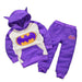 Batman kids clothing sets hoodie+pants. - Adilsons