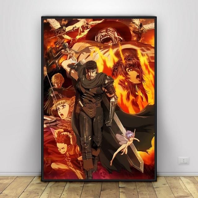 Berserk Anime art silk poster. - Adilsons