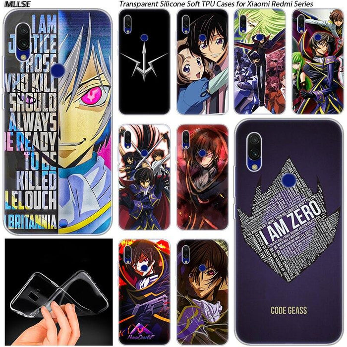 Code Geass Lelouch Hot soft silicone case for Xiaomi Redmi. - Adilsons