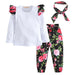 Cotton girls clothing suit 3Pcs set. - Adilsons