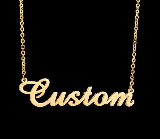 Customized fashion stainless steel name necklace pendant. - Adilsons