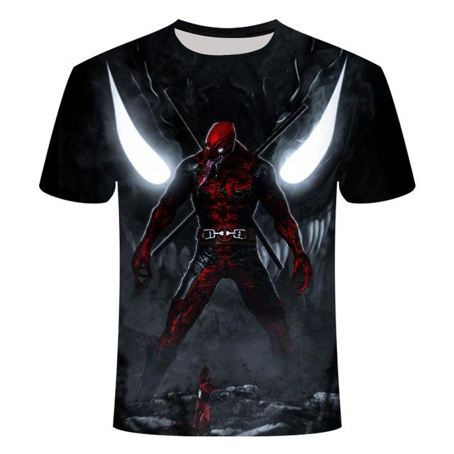 Deadpool 3D print T-Shirts. - Adilsons