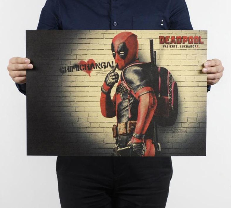 Deadpool poster for wall. - Adilsons