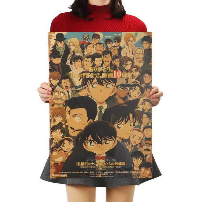 Detective Conan kraft poster 51x36cm. - Adilsons