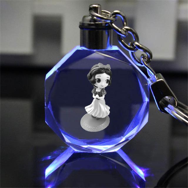 Disney Princess crystal LED Illuminate keychain. - Adilsons