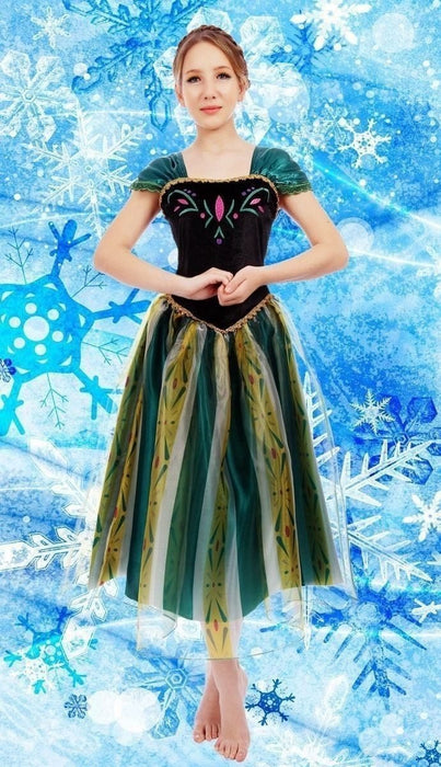 Disney Princesses Elsa and Anna costume dress + necklace. - Adilsons