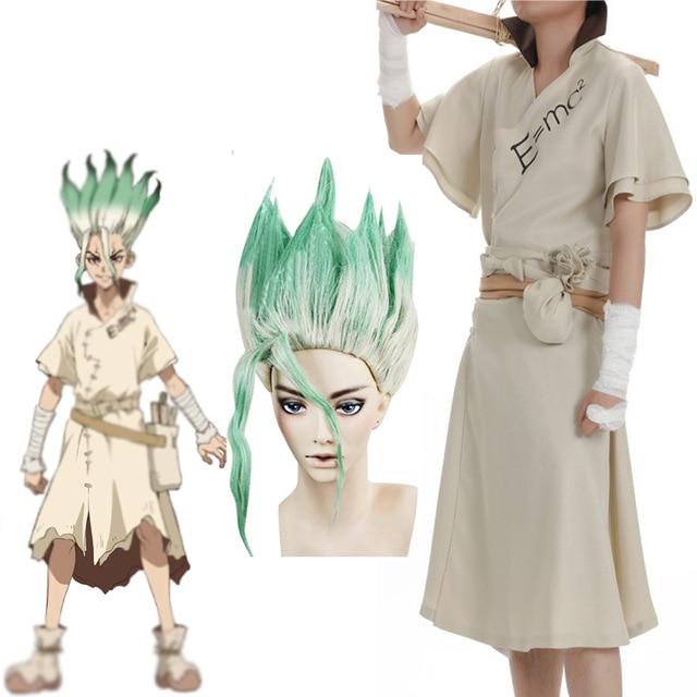 Dr. Stone Ishigami Senku adult costume wig. - Adilsons