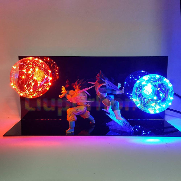 Dragon Ball Goku and Vegeta Led Lamp - Adilsons