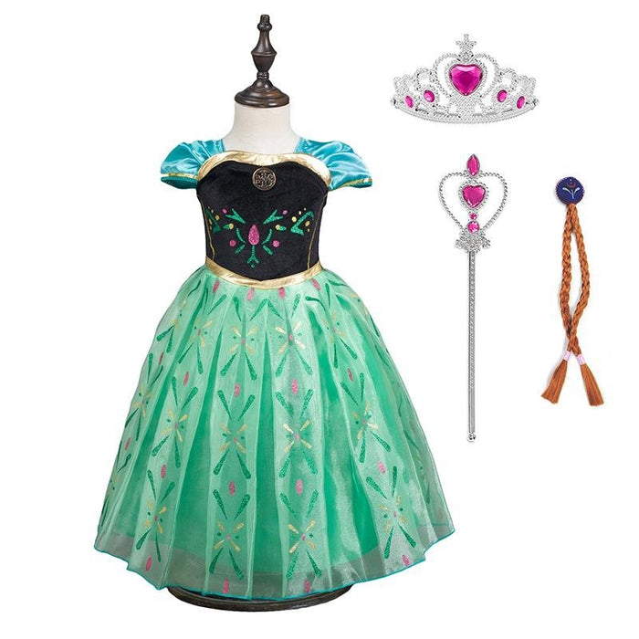 Dress and accessories like princess anna and elsa from the movie frozen. - Adilsons