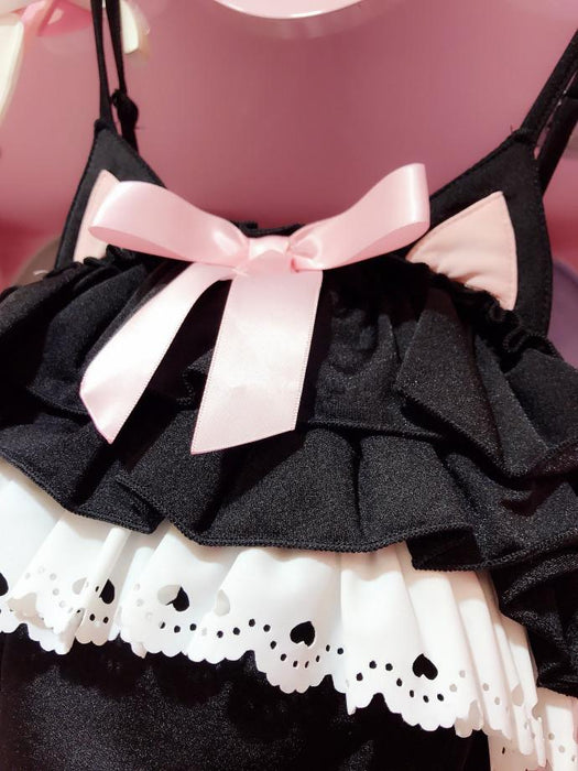 Evangelion Sukumizu pink/black costume. - Adilsons
