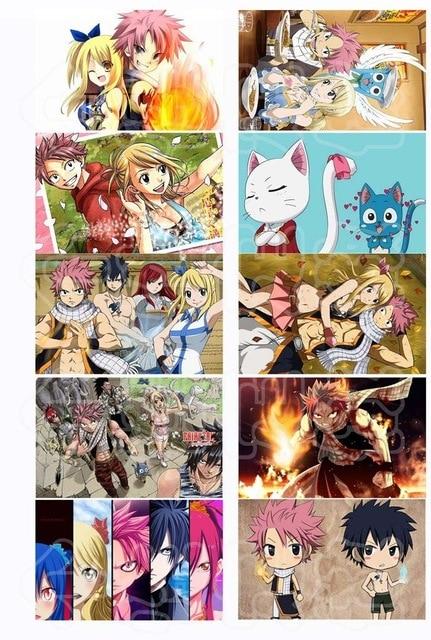 Fairy Tail: collection 10 pcs set-5.4x8.5cm - Adilsons