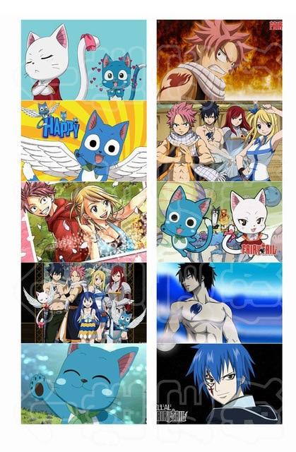 Fairy Tail: collection 10 pcs set-5.4x8.5cm - Adilsons