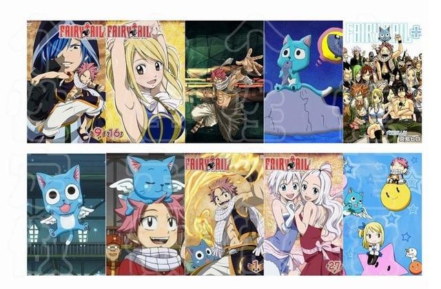 Fairy Tail: collection 10 pcs set-5.4x8.5cm - Adilsons