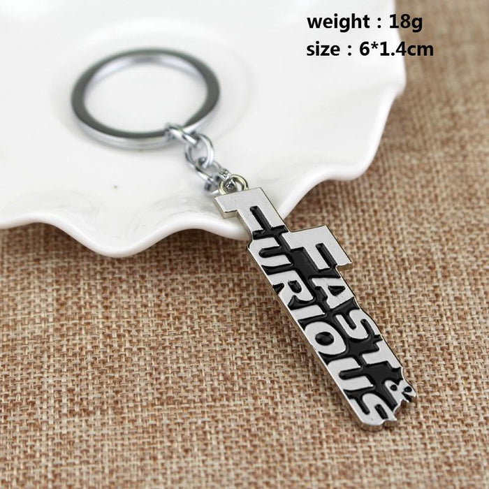 Fast and Furious metal keychain. - Adilsons