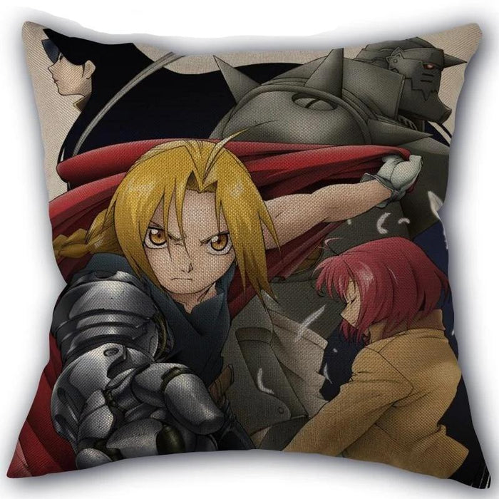Fullmetal Alchemist decorative, high-quality pillow. - Adilsons
