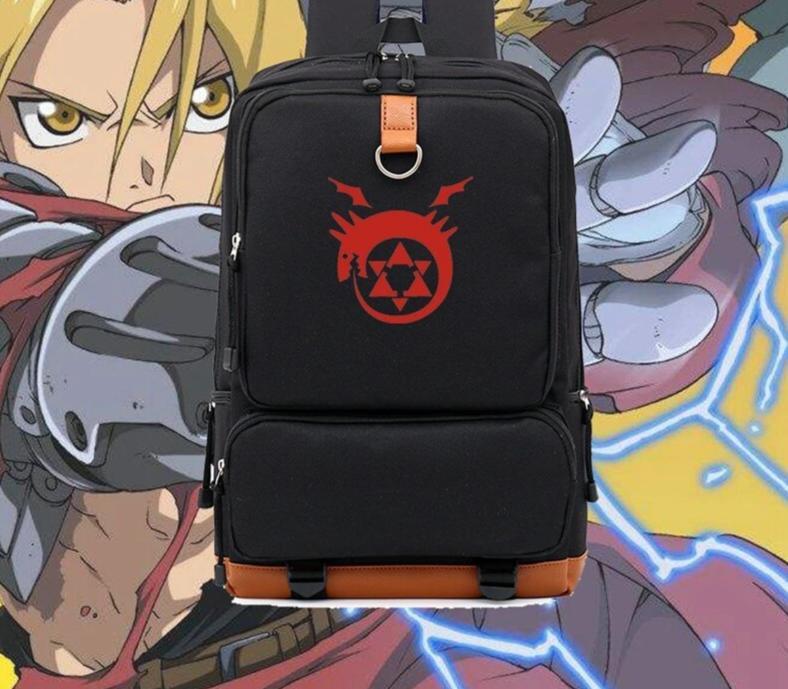 Fullmetal Alchemist high capacity backpack. - Adilsons