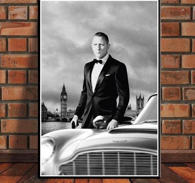 James Bond canvas painting for modern room. - Adilsons