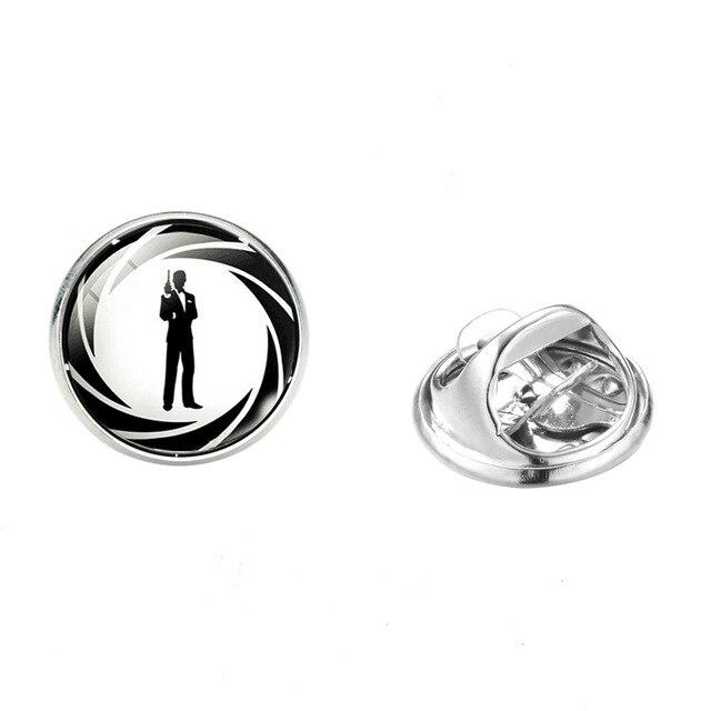James Bond classic 007 logo brooches. - Adilsons