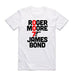James Bond white short sleeves T-Shirt. - Adilsons