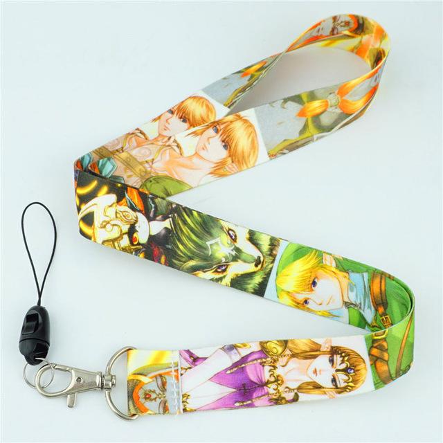 Japanese anime-neck strap with a colorful logo. - Adilsons