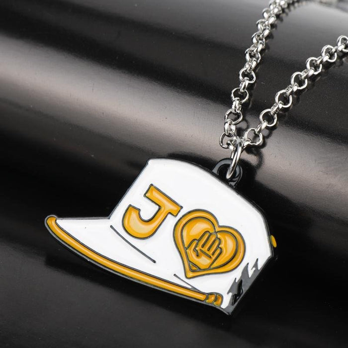 JoJo Adventure Kujou Jotarou metal keychain necklaces. - Adilsons