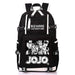 JoJo's Adventure USB backpack. - Adilsons