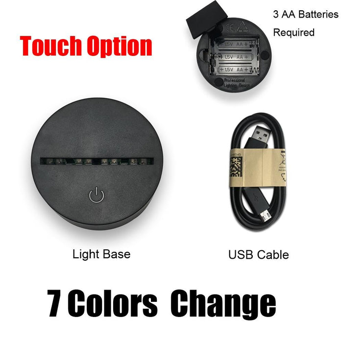 Joker USB LED 3D Multicolor night lights. - Adilsons