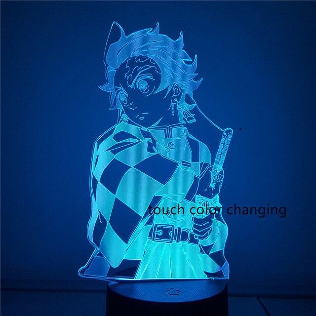 Kimetsu no Yaiba 3D color night light. - Adilsons