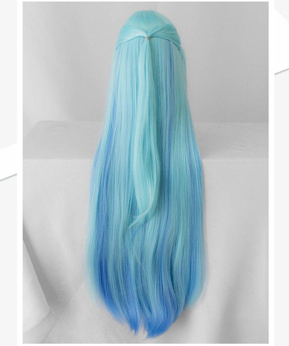 Konosuba Aqua blue long cosplay wigs. - Adilsons
