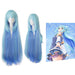 Konosuba Aqua blue long cosplay wigs. - Adilsons