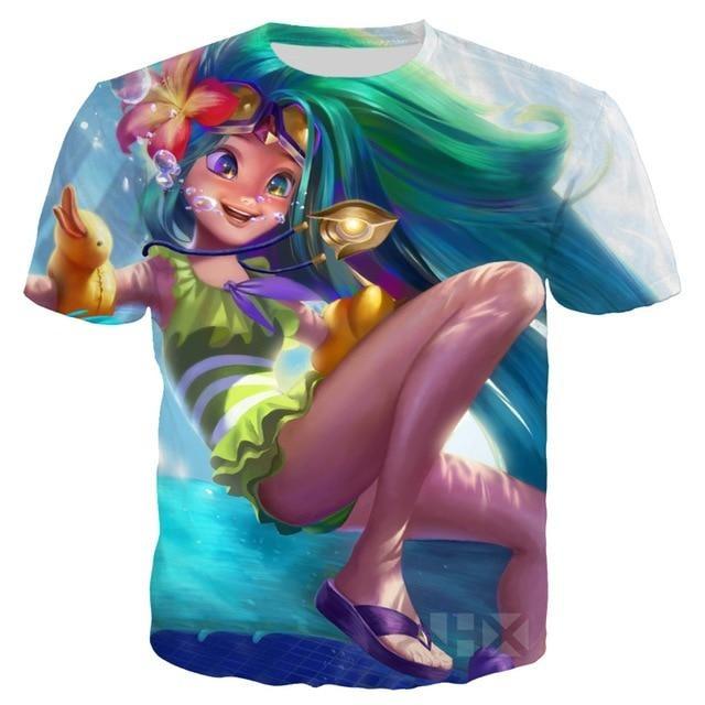 League of Legends 3D Printed short sleeve T-Shirts. - Adilsons