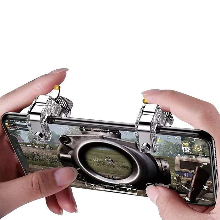 Metal mobile trigger control smartphone gamepad. - Adilsons