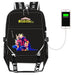 My Hero Academia with USB port backpack. - Adilsons