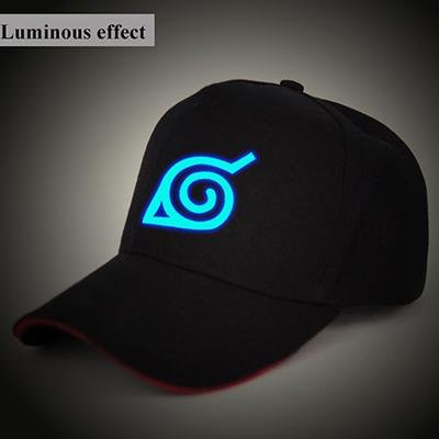 Naruto black baseball cap with logo. - Adilsons