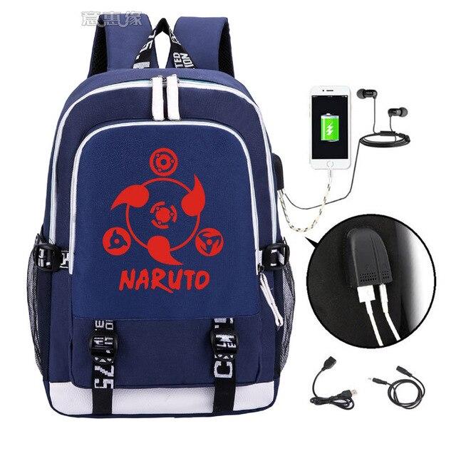 Naruto Characters and Symbols Backpack - Adilsons