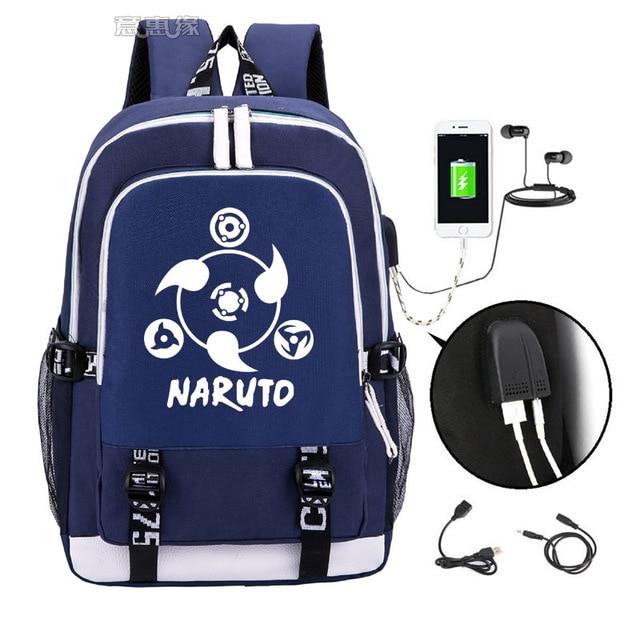 Naruto Characters and Symbols Backpack - Adilsons