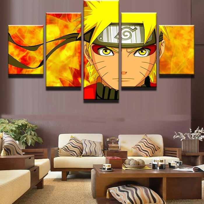 Naruto Sage Mode Wall Art 5pcs - Adilsons