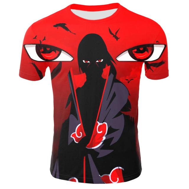 Naruto T-shirt with a bright and high-quality 3D pattern. - Adilsons