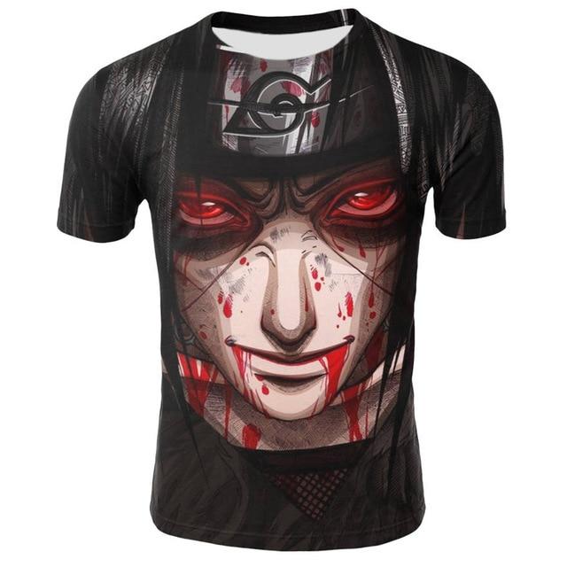 Naruto T-shirt with a bright and high-quality 3D pattern. - Adilsons