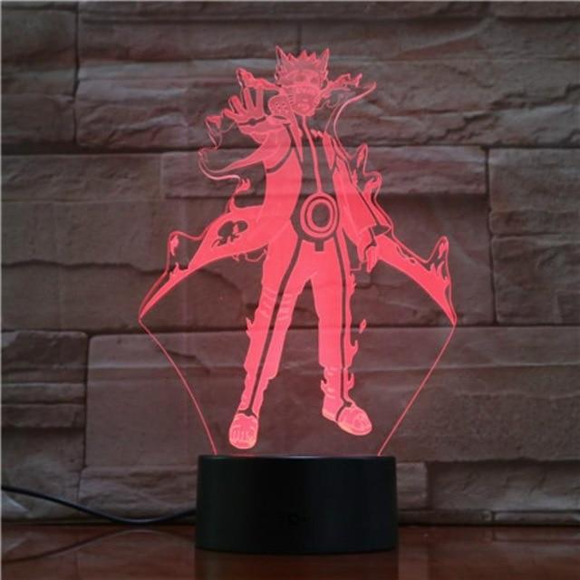 Naruto Touch Nightlight with 3D Pattern and Usb. - Adilsons